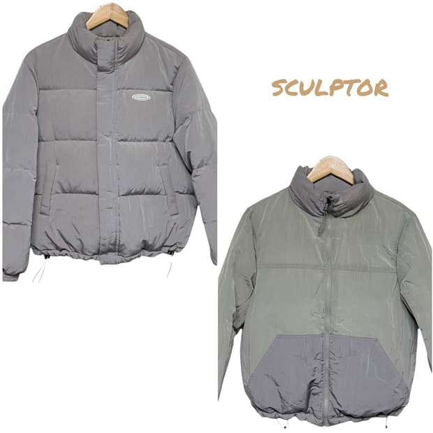 3707 스컬프터 리버시블 양면 패딩