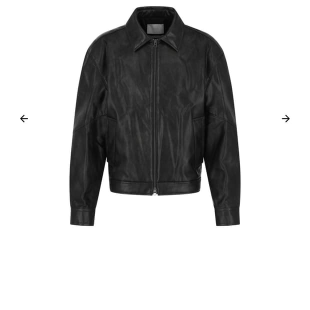 아모멘토 비건 레더 자켓 s
