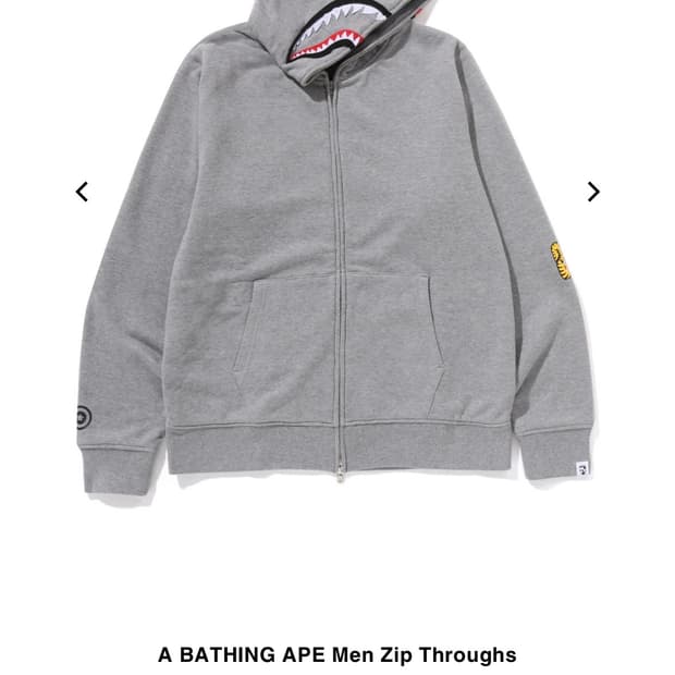 베이프 후드집업 2nd Shark Full Zip Hoodie