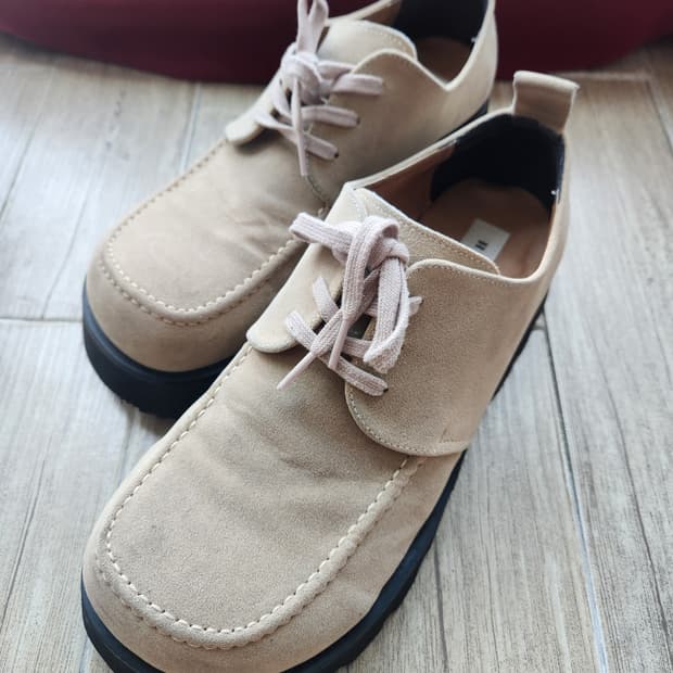 YSH 콜슨 스퀘어토 스웨이드 더비슈즈 베이지 (280)