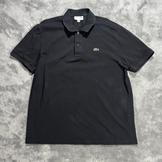라코스테 블랙 반팔 카라티셔츠