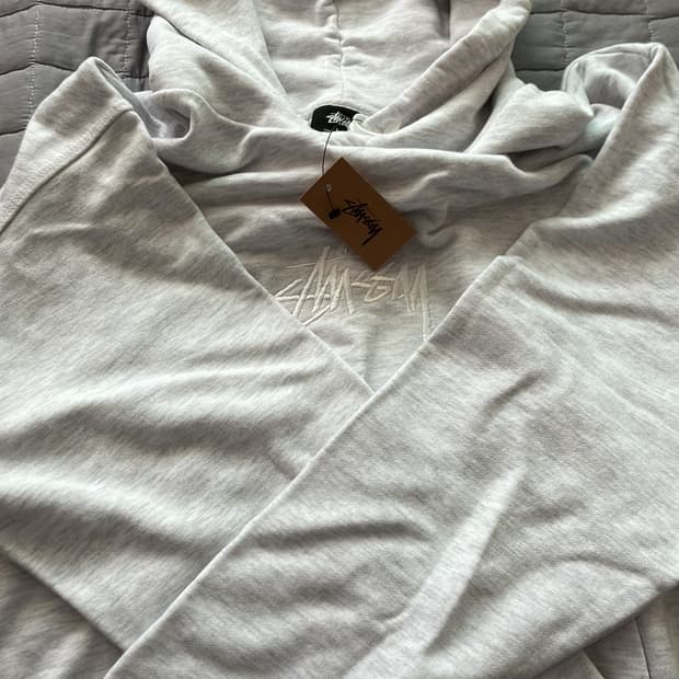 스투시 후디 스탁 로고 아플리케