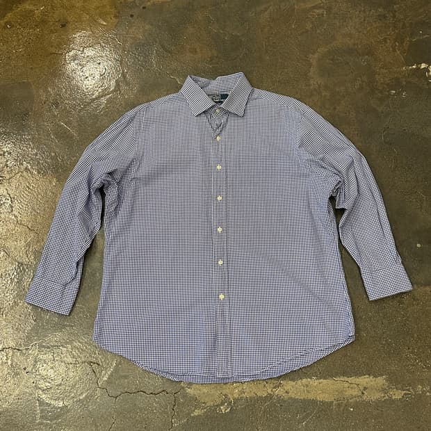 폴로 랄프로렌 깅엄체크 셔츠 L