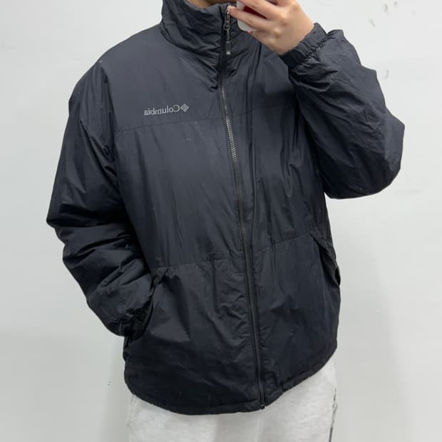 [L] 컬럼비아 옴니히트 블랙 점퍼