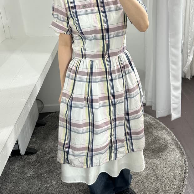 lacoste check shirt onepiece