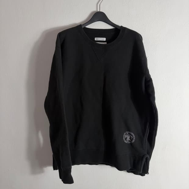 디스이즈네버댓 Navy / Study 블랙 맨투맨(L)