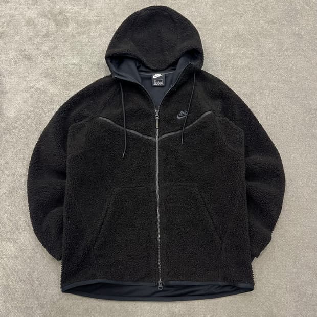 L 나이키 후리스 후드집업