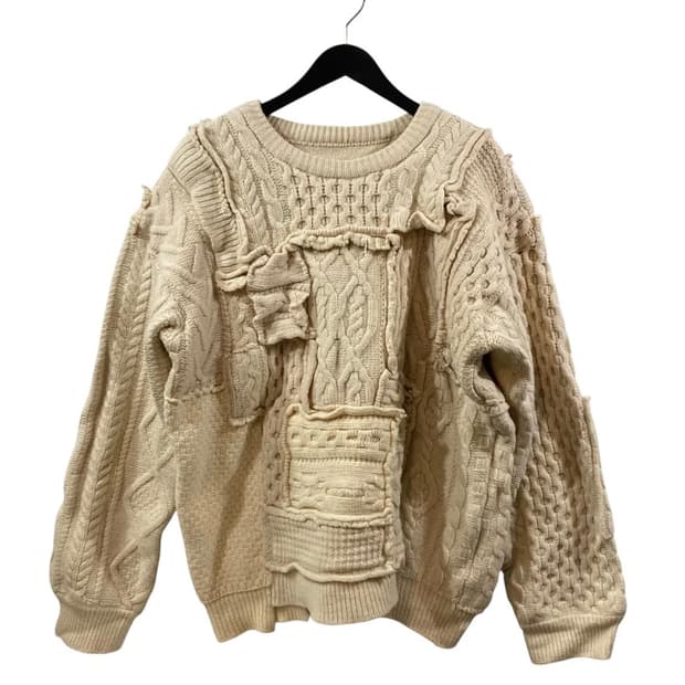 stein OVERSIZED INTERLACED CABLE KNIT