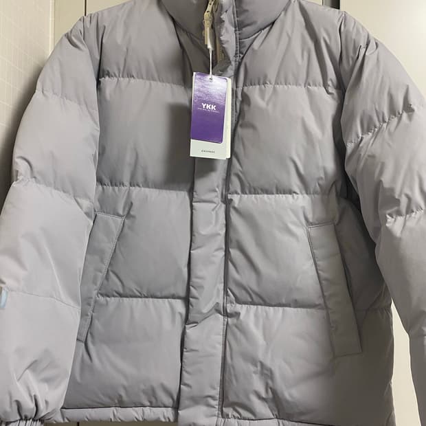 자바나스 리버시블 숏패딩L (덕다운,플리스)