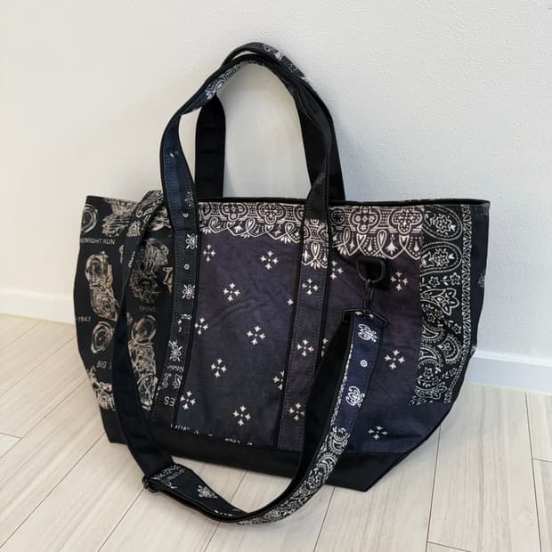 더스트 모터사이클 서비스 페이즐리 토트백