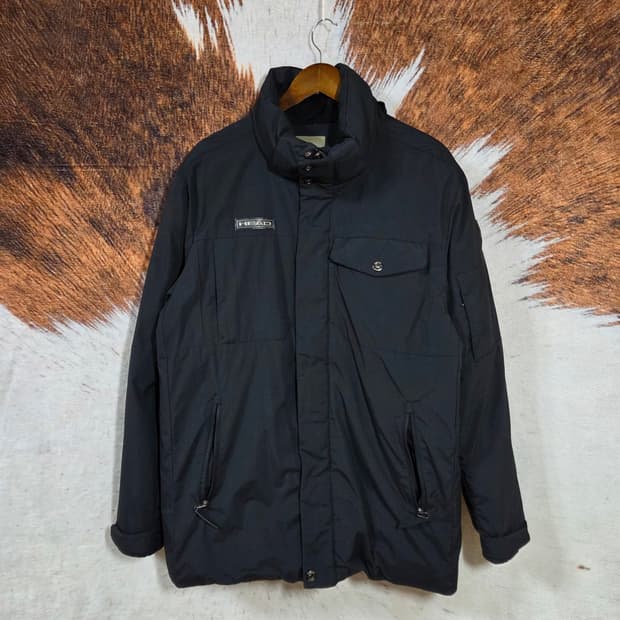 헤드 빈티지 블랙 패딩 점퍼