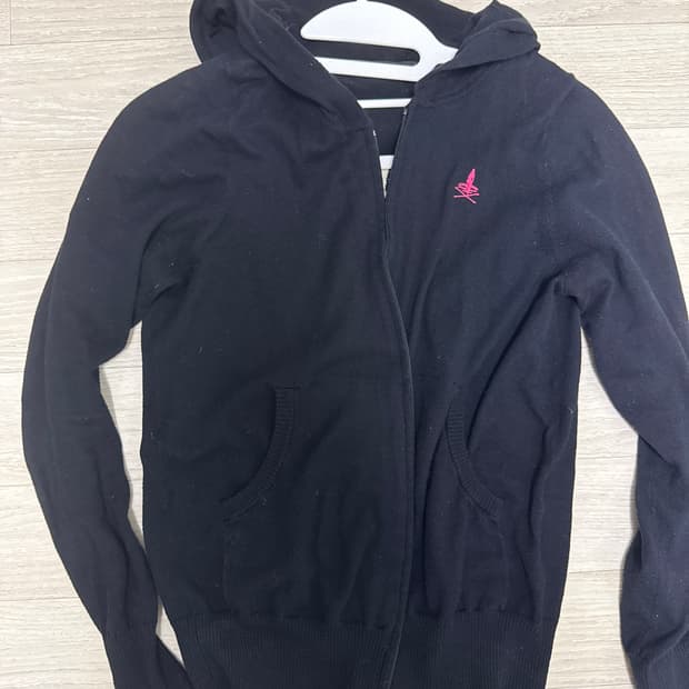 히스테릭글래머 니트 후드집업