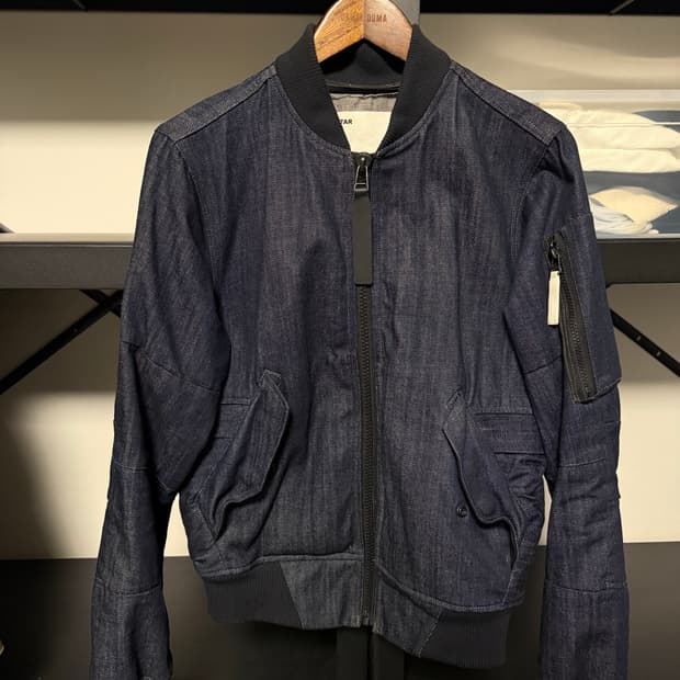 g star raw x aitor throup 콜라보 데님 자켓 