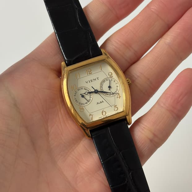 1990s Vient Gold Tank Quartz