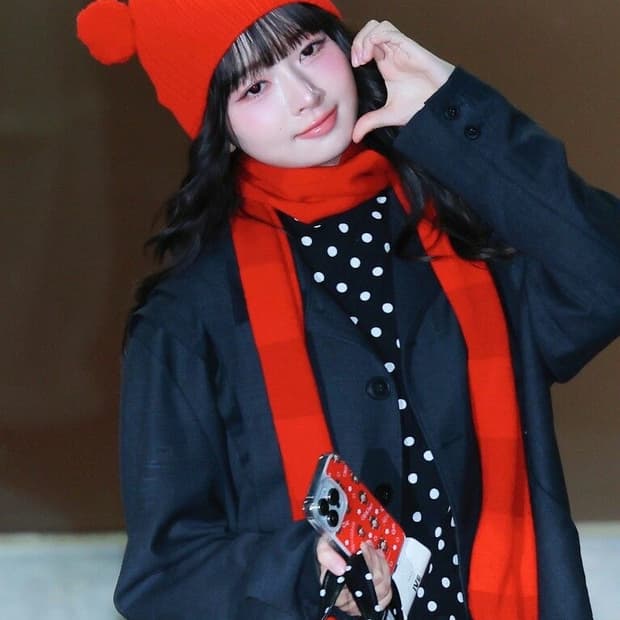 복복 머플러 목도리 BOCBOK 아이브레이 착용