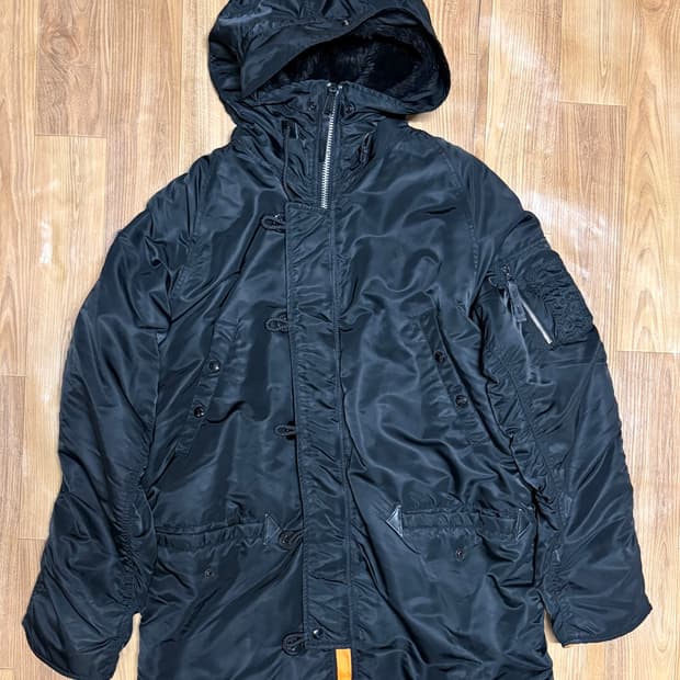 쇼트 오리지널 n-3b 블랙 개파카 XL