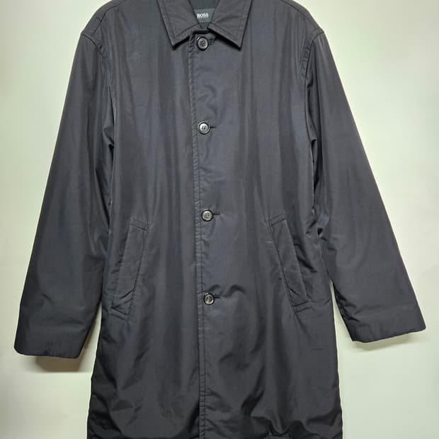 HUGO BOSS 남성 블랙 코트 38R
