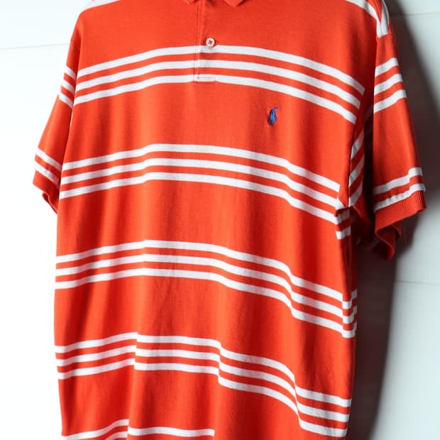 (L-XL) 폴로 랄프로렌 반팔 카라 티셔츠 90S 년대-H34033