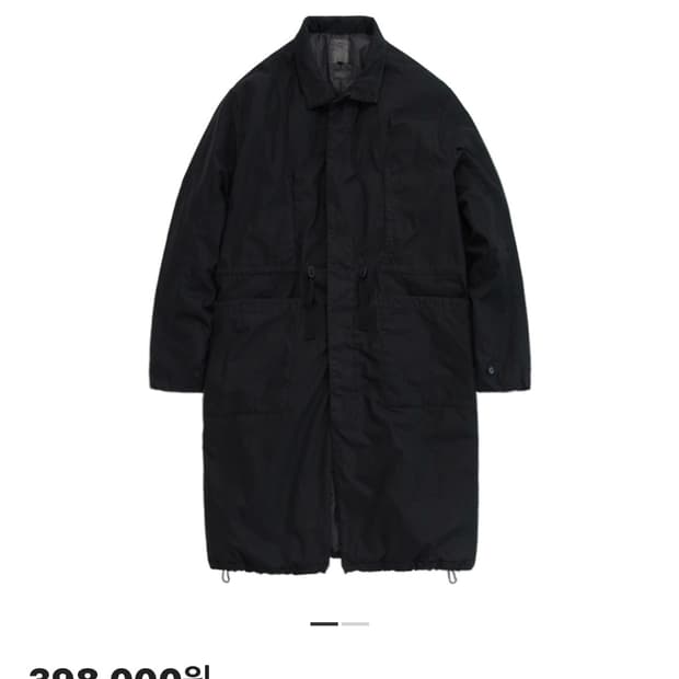 (2) 25fw 폴리테루 헤비델 코트 블랙