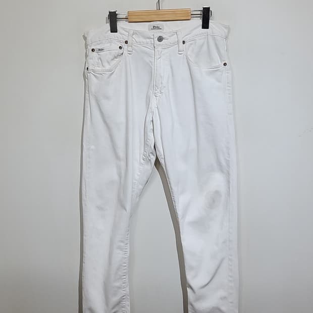 (33) 랄프로렌 폴로 청바지 화이트진 스판 데님팬츠 