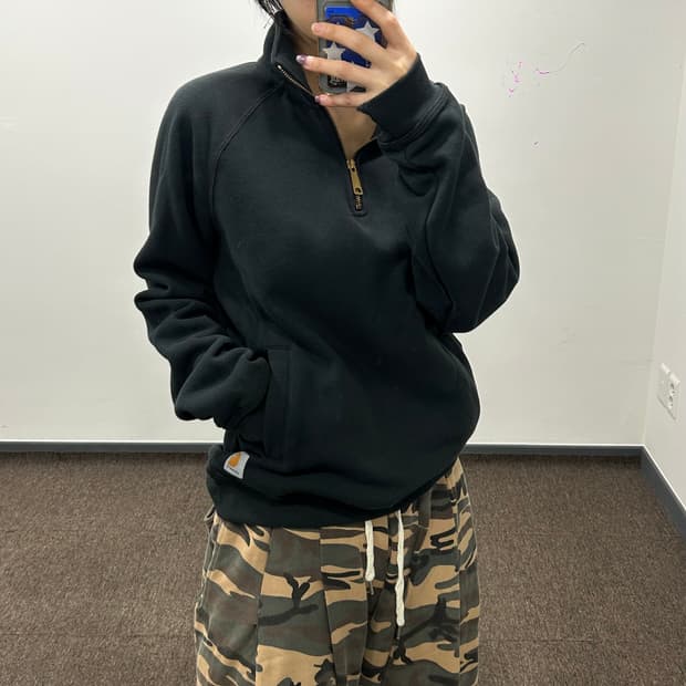 Carhartt 칼하트 릴렉스핏 블랙 반집업