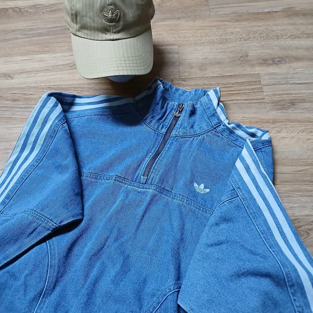 Adidas 아디다스 여성 데님 아노락 청 트랙탑 자켓