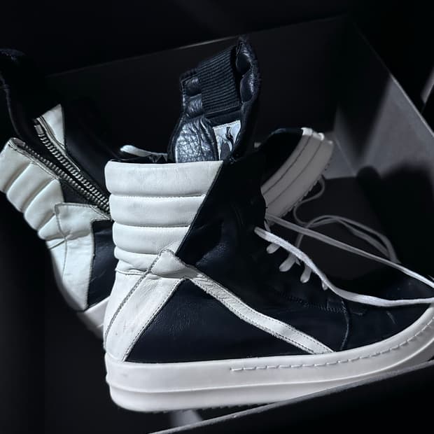 릭오웬스 지오바스켓 41.5 size 밀크블랙