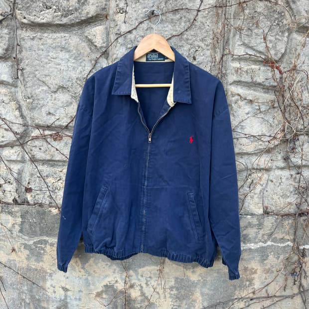 폴로 랄프로렌 빈티지 스윙톱 바라쿠타 자켓 네이비 L