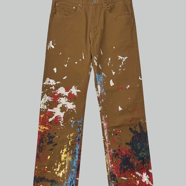 준야 와타나베 리바이스 페인팅 데님