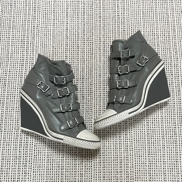 Ash belted leather hightop sneakers 35