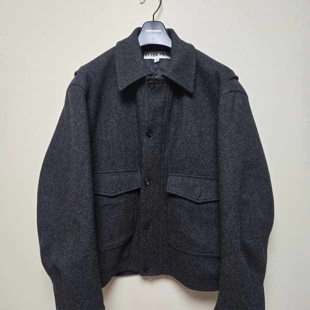 [L]애프터프레이 A-2 울 블루종 자켓 차콜