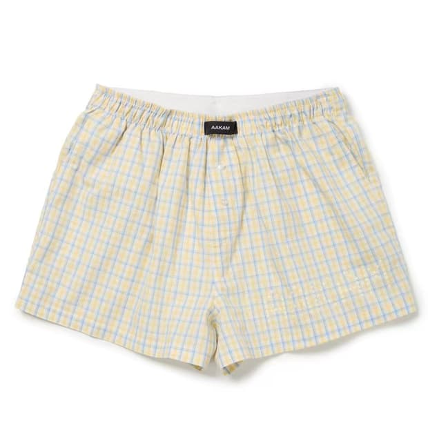 AAKAM Check Boxer (Yellow)