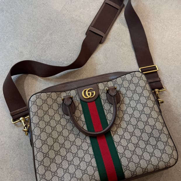 구찌 오디피아 GG 브리프케이스