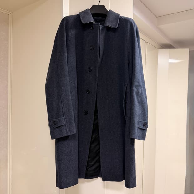 버버리 발마칸 울 코트