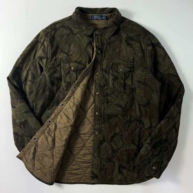 Polo  폴로 랄프로렌 코튼 카모플라주 퀼팅 셔츠 자켓