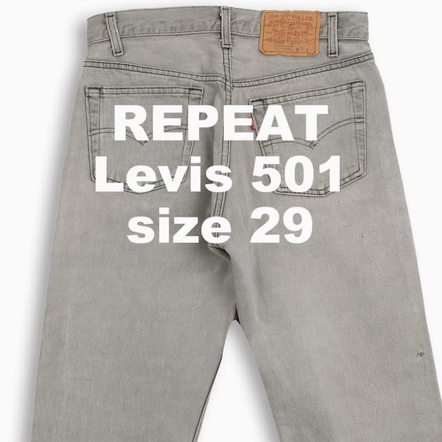 빈티지 리바이스 501 80s USA 29 인치 LV50130221