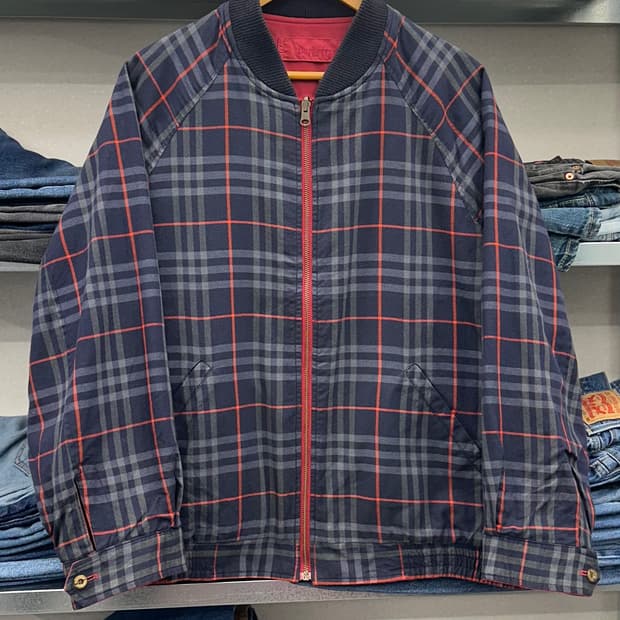 (48)90'S 버버리 양면 블루종-M1781