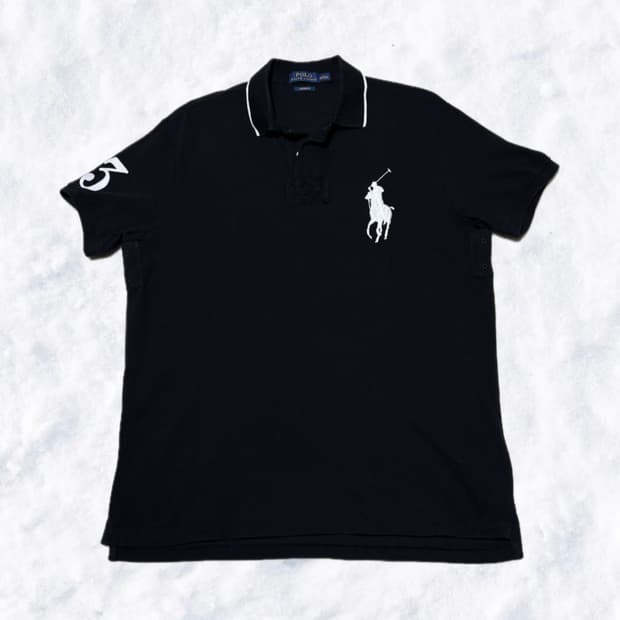 폴로 랄프로렌 빅포니 블랙 카라 반팔 