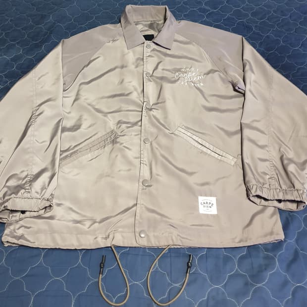 (빈티지) 디자인 유나이티드 폴리 스포티 코치자켓 샌드베이지 (105)