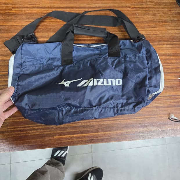 미즈노 중소형 폴딩 나일론 짐백 크로스백 