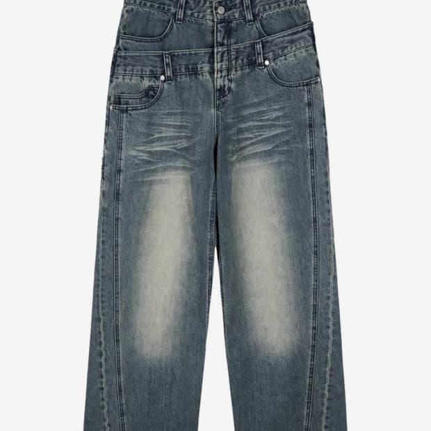 (구매글) idsw Layer Curve Denim Pants  