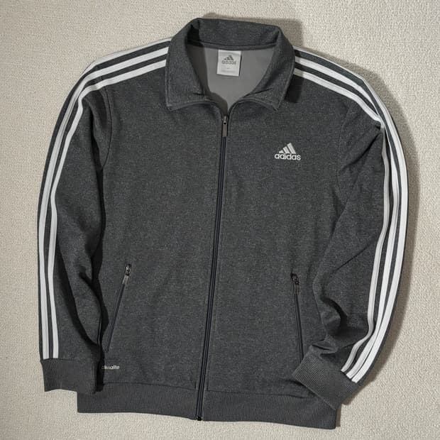 아디다스 그레이 화이트 삼선 기본 져지