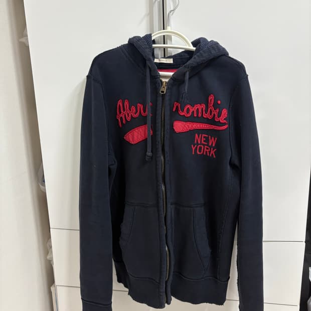 아베크롬비 네이비 후드집업 M