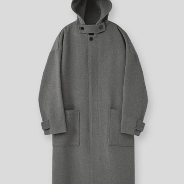 라퍼지스토어 울 후드 롱 코트 S