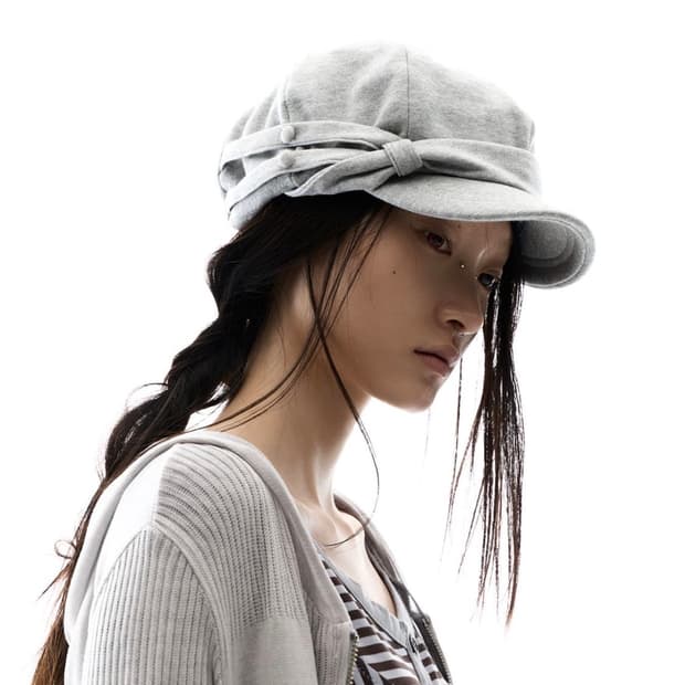 Ojos 오호스 유틸리티 루프 밴드 모자 그레이