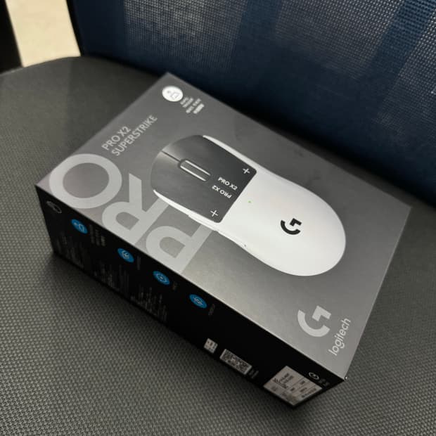 로지텍 G 프로 X 2 슈퍼스트라이크 무선 게이밍 마우스 실버 블랙