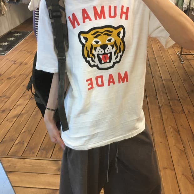 휴먼메이드 화이트 반팔티셔츠