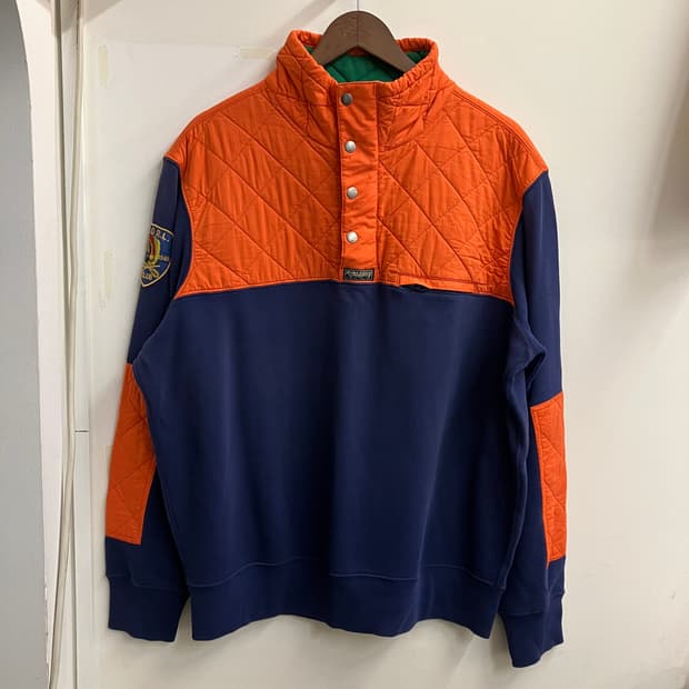 N65 폴로 퀼팅 반집업 맨투맨