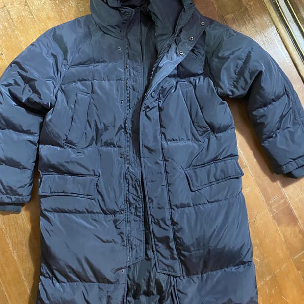 8 seconds 덕다운 다크그레이 롱패딩 XL