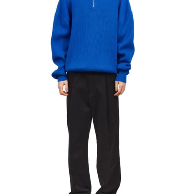 [마티스더큐레이터]HALF-ZIP 니트_코발트 블루 컬러_2 size